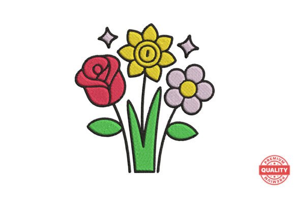 A Fresh Take on Florals: Evaluating the Rose Daffodil and Daisy Trio Embroidery