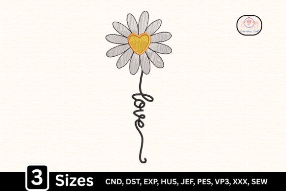 A Warm Review of the Daisy Flower Heart Love Embroidery