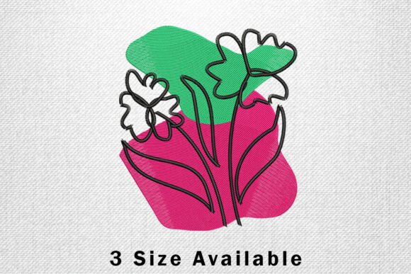 Abstract Floral Line Art: A Versatile Design for Brands