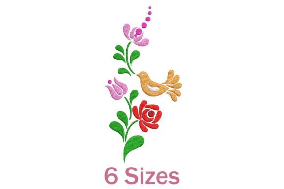 Charming Flower with Bird for Seasonal Delight