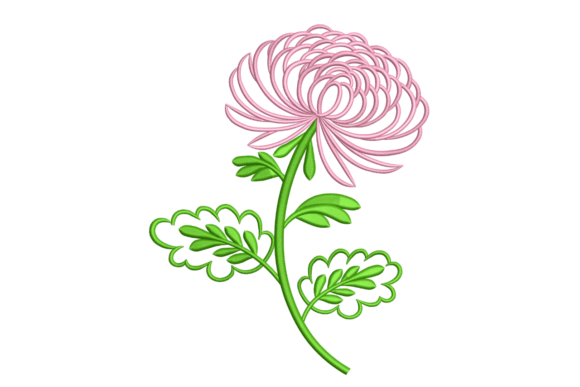 Chrysanthemum Outline Flower: A Versatile Design