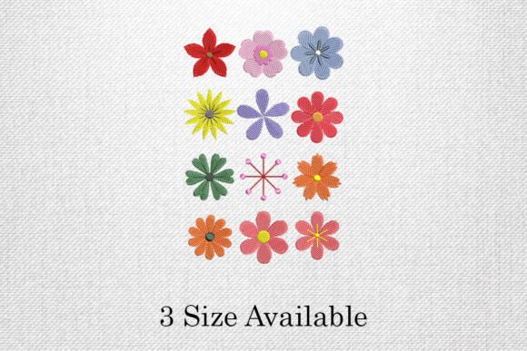 Floral Motif Set: A Burst of Color for Apparel