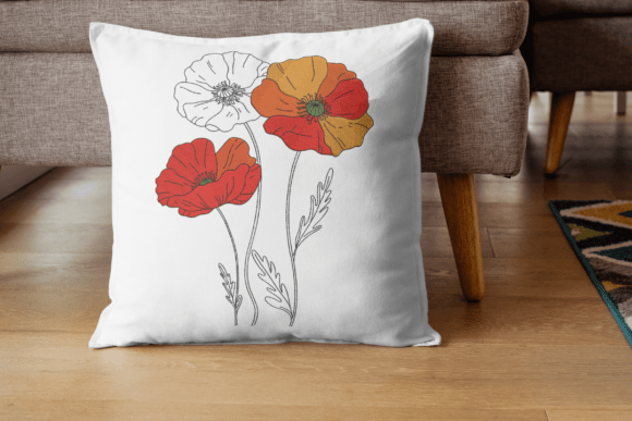 Flower Embroidery Design for Chic Sweatshirts