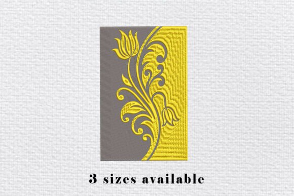 Golden Floral Border Embroidery: A Designer's Review