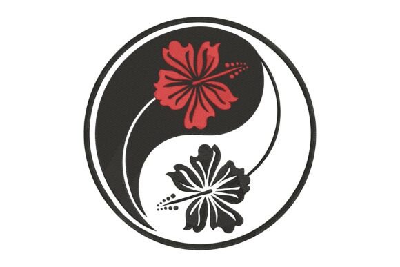 Hibiscus Flower Yin Yang: A Touch of Elegance