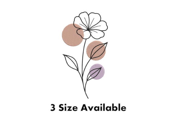 Minimal Flower: A Charming Touch for Any Fabric
